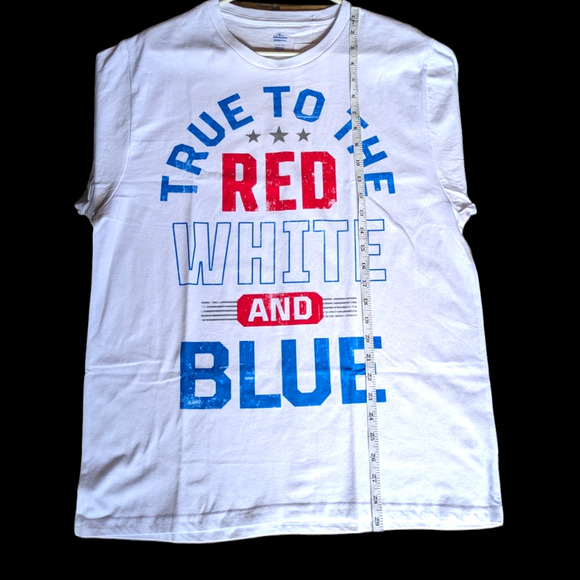 True To The Red White And Blue Graphic Tee Size L - Picture 2 of 6